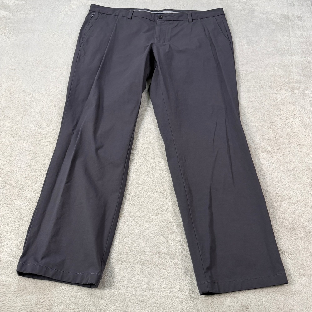 Vineyard Vines On-The-Go Pant Mens 40x30 Charcoal Gray Performance Chino Stretch